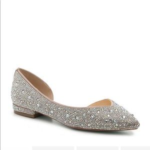 Blue by Betsy Johnson champagne reeve flat